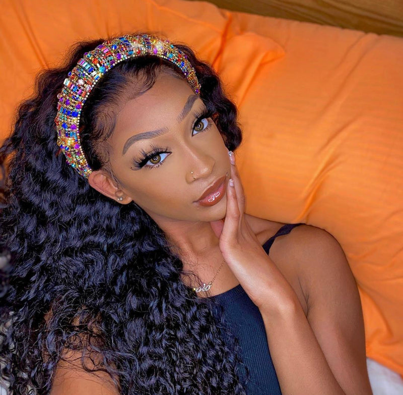 Transparent Cambodian Mink Lace Front DeepWave Wig